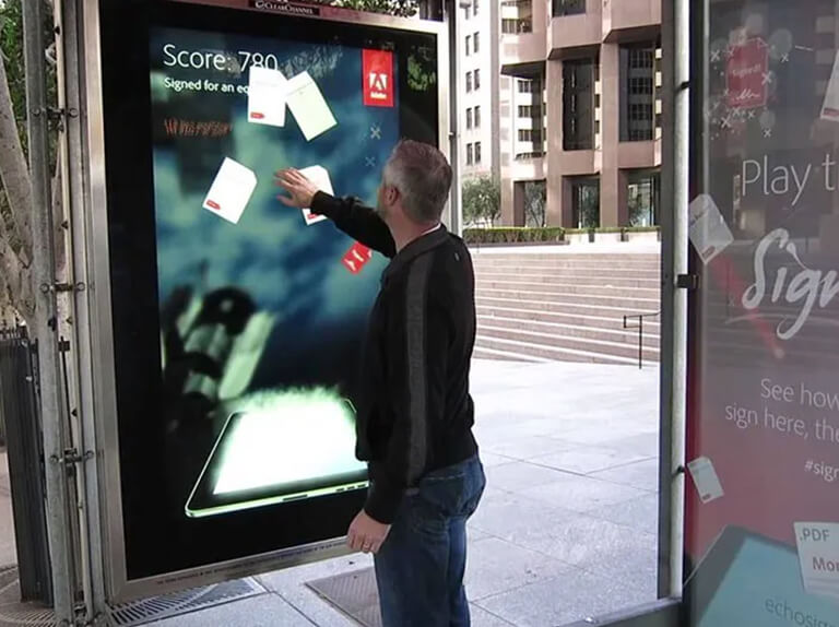 interactive touch screen